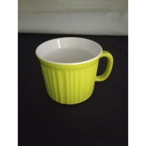 Corning Ware Soup Mug Stoneware Lime Green 20 Oz Microwave & Oven Safe No Lid